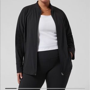 Athleta black salutation jacket NWOT
